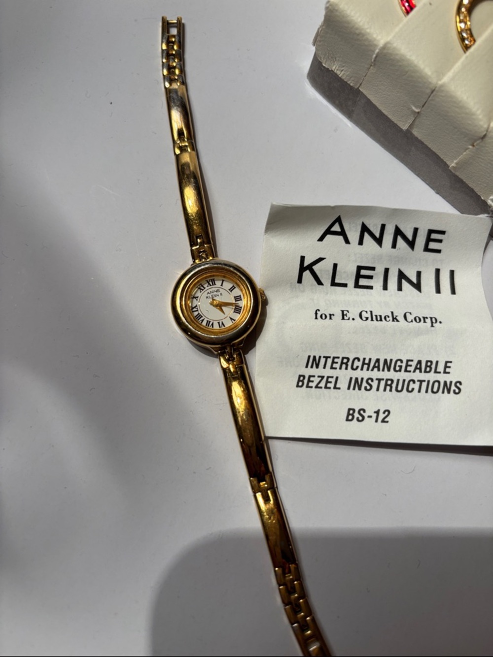 Anne Klein Gold Tone Ladies Bracelet Watch - Picture 2 of 6